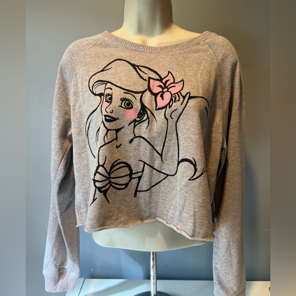 Disney Silver and Black Knit Top